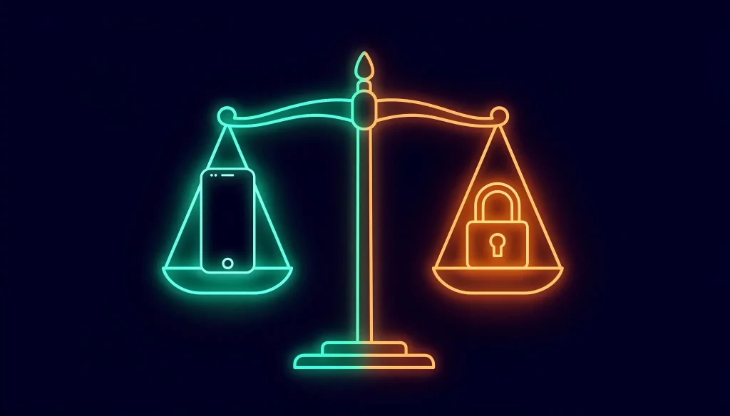 Gizlilik hakları, dijital güvenlik ve hukukun terazide dengelenmesi.